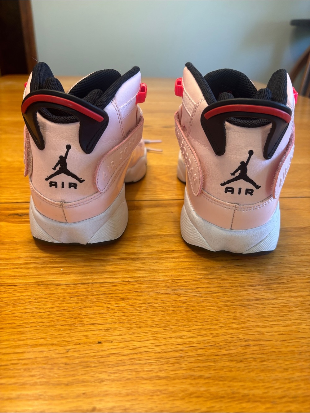Jordan Kids' Pink and Black High-Top Sneakers - Picture 9 of 9
